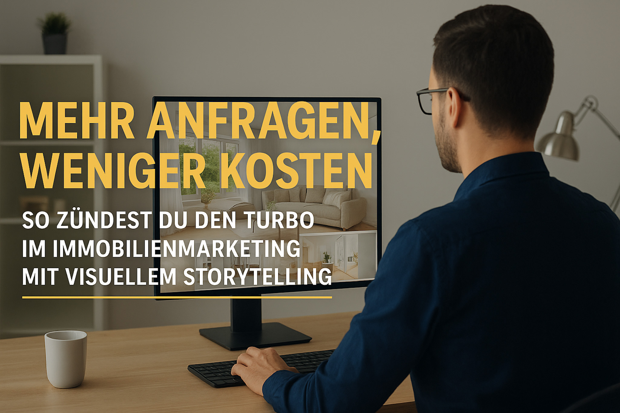 Immobilienmarketing - mehr Anfragen, weniger Kosten. So zündest du den Turbo im Immobilienmarketing mit visuellem Storytelling