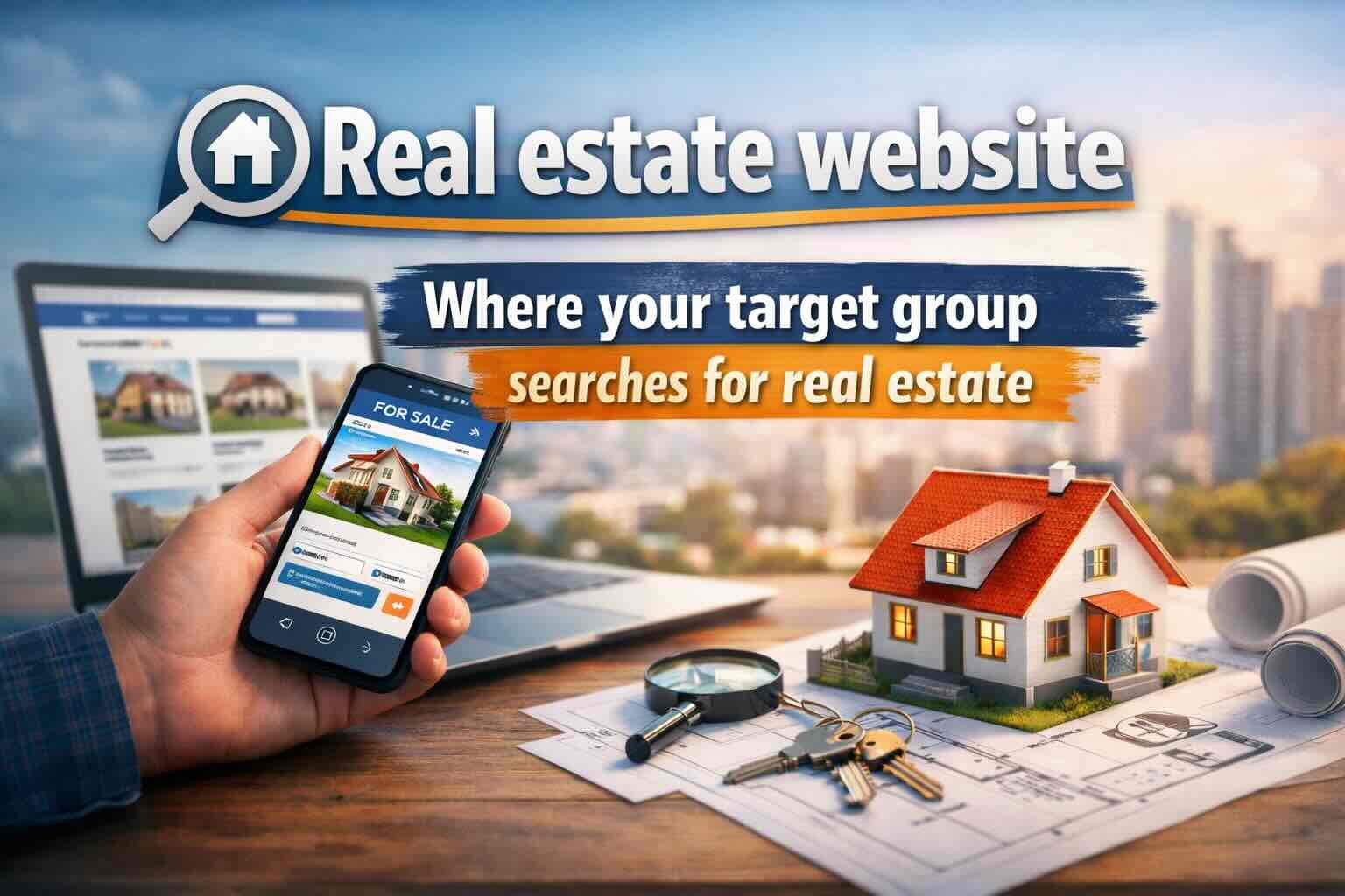 Real estate website| Where your target group searches for real estate